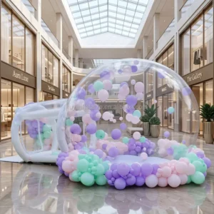 Transparent Inflatable Bubble Tent Outdoor Windproof Dome Tent for Wedding Party Resort Photo Booth Decoration