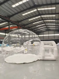 Transparent Inflatable Bubble Tent with Star Sky Roof Outdoor Camping Bubble House with Air Mattress