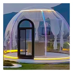 Transparent Inflatable Dome House Outdoor Camping Tent Metal Star Room with Powder Coating