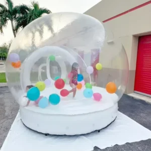 Transparent Inflatable Trampoline Bubble House with Balloons