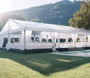 Transparent Luxury GUYUN Four Season Wedding Marquee Tent Aluminum Alloy Frame PVC Clear Top UV Resistant Waterproof Party Tents