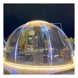Transparent Outdoor Camping Tent Bubble Star Room Inflatable Pergola Gazebo for Celebrities’ Tourism Metal Star Room