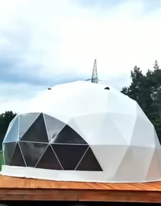 Transparent PVC Four Season Waterproof Flame Retardant Triple Layer Dome Tent