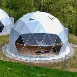 Transparent PVC Geodesic Dome Luxury Glamping Tent for Hotel Accommodation