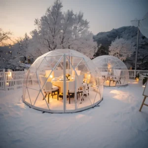 Transparent PVC Igloo Tent House Four-Season Waterproof Movable Dome Room Garden Sunroom