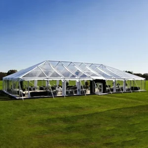 Transparent PVC Outdoor Marquee Tent Clear Canopy for Wedding Party Events Outdoor Restaurant Courtyard & Backyard Patio