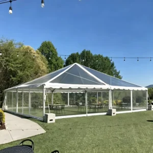 Transparent PVC Waterproof Outdoor Marquee Tent for Wedding Banquets, Gatherings, Parties, and Commercial Events