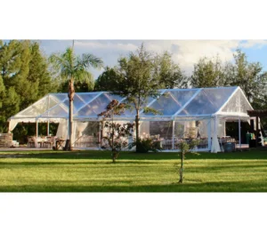 Transparent PVC Wedding Church Canopy Tent with Aluminum Frame and Clear Roof for Outdoor Events