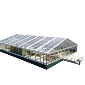 Transparent PVC Wedding Tent Large Outdoor Aluminum Alloy Frame Glass Curtain Wall European Style Greenhouse 3000mm Waterproof