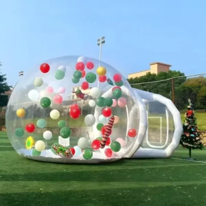 Transparent Waterproof PVC Camping Tent Customized Color Three-Season Inflatable Bubble House 3M for Outdoor Use