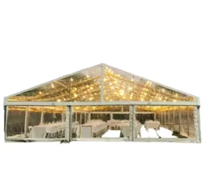 Transparent Waterproof Pop-Up Aluminum Frame Wedding Canopy Event Tent for Outdoor Parties and Glamping