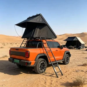 Trending Ultra Thin Rooftop Tent for Car Hard Shell Triangle Aluminium Car Rooftop Tent Roof Top Tent Hard Shell RTT