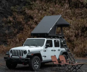 Triangle Aluminum Hard Shell Car Rooftop Tent