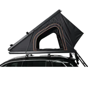 Triangle Aluminum Hard Shell Roof Top Tent 2-3 Person Hydraulic Auto Open 3000mm Rooftop Tent for Off-road 4×4 SUV Truck