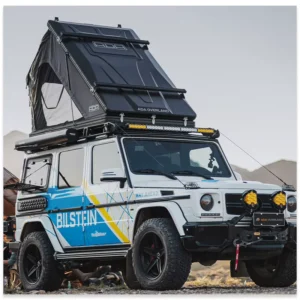 Triangle Aluminum Hard Shell Rooftop Tent Waterproof Hydraulic Car Roof Tent for 4×4 SUV Camping