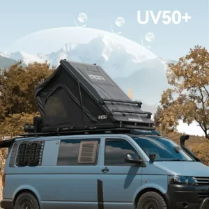 Triangle Hard Shell Aluminum Rooftop Tent for Car Camping Trips