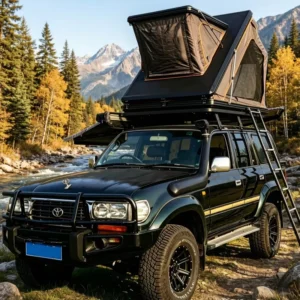 Triangle Hard Shell Car Rooftop Tent Roof Top Tent Ultra Thin RTT Light Weight Aluminum Car Roof Top Tent