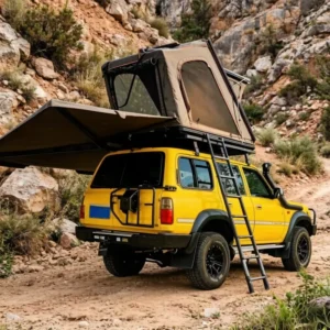 Triangle Hard Shell Car Rooftop Tent Roof Top Tent Ultra Thin RTT Light Weight Aluminum Car Roof Top Tent