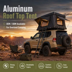 Triangle Hard Shell Rooftop Tent 4×4 Barraca De Teto for Toyota Prado