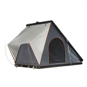 Triangular Aluminum Alloy Roof Top Tent Outdoor Four Season 3000mm Waterproof Oxford Canvas 2 Person Easy Install Single