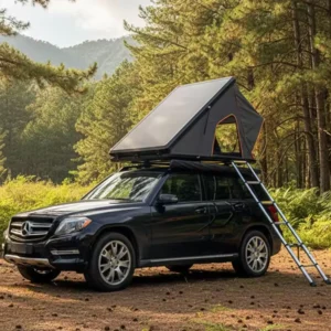 Triangular Oxford Fabric Car Rooftop Tent, Waterproof Four-Season, Quick Automatic Opening, One Bedroom