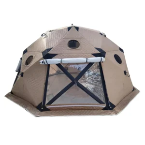 Triple Layer Thickened Oxford Cotton Insulated Ice Fishing Tent 4-5 Person Four-Season Portable Waterproof Automatic