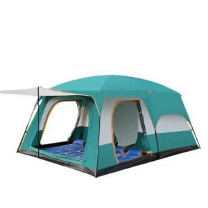Two Rooms and One Hall Outdoor Double Tent Camping Rain and Sun Protection Multi Large Tent