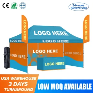 USA Warehouse 10x15ft Pop up 40mm Aluminium Trade Show Tents Outdoor Canopy Outdoor Tent for Events