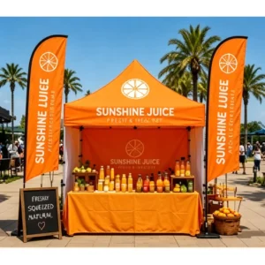 UV-Proof Waterproof Portable Custom-Printed Advertising Event Tent for Trade Shows