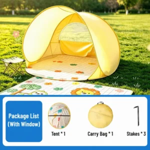 UV Protection Pop up Tent Automatic Sun Shelter 3 4 Person Waterproof Outdoor Camping