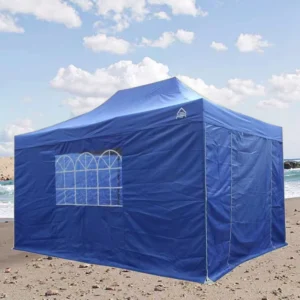 UV Resistant Folding Gazebo Tent Quick Setup Mobile Wine Tasting Lounge for Outdoor Vineyard Public Exhibition for Architecture