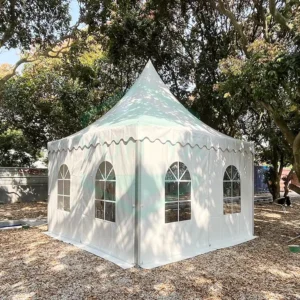 UV-Resistant Outdoor Wedding Pagoda Pavilion Canopy Tent Gazebo