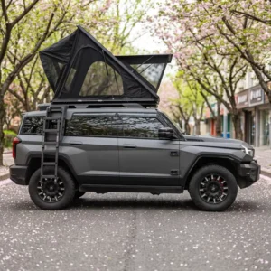 Ultra-Thin Aluminum Hard Shell Rooftop Tent for 2-3 People, Waterproof, 4×4 Camping