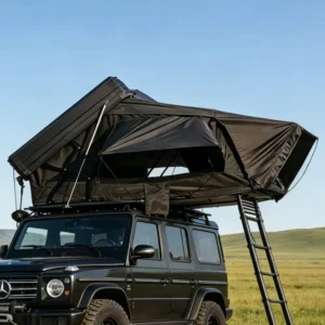 Ultra-Thin Aluminum Hard-Shell Side-Opening Rooftop Tent for Car