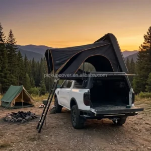 Ultra-Thin Aluminum Rooftop Tent for 1-3 People, Quick Setup, Lightweight