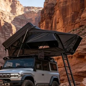 Ultra-Thin Hard Shell Side-Opening Aluminum Car Rooftop Tent