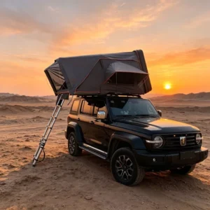 Ultra Thin Hard Shell Side-Opening Aluminum Car Rooftop Tent RTT