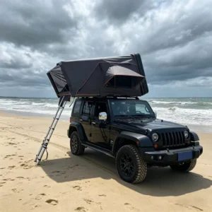 Ultra Thin Hard Shell Side-Opening Aluminum Car Rooftop Tent RTT