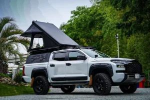 Ultra Thin Lightweight Aluminum Hard Shell Camping Car Roof Tent