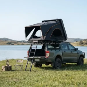 Ultra-Thin Lightweight Waterproof Car Rooftop Tent 1-3 Person Aluminum 4×4 Car Roof Top Tent for SUV Pickup Off-Road Vehicle