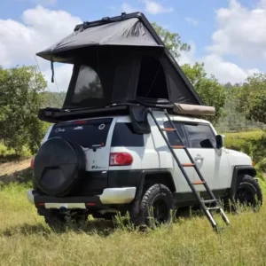 Ultra Thin Triangle Aluminum Hard Shell 4-Person Camping Car Roof Tent