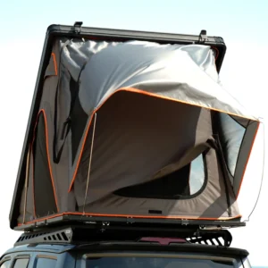 Ultra thin 4×4 Car Rooftop Tent with Oxford Fabric Four Season Quick Setup Large Window 2 Person Capacity