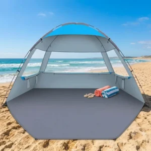 Ultralight Oxford Polyester Dome Pop-Up Beach Tent 3/4/6/8/10 Person Mesh UPF 50+ Folding Sun Shade Shelter Outdoor Camping