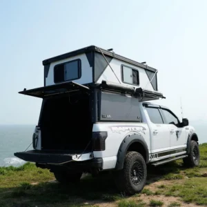 Ultralight Solar Powered Canopy Camper Instant Setup All Weather Portable for Toyota Hilux
