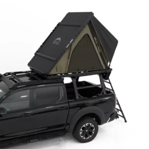 Ultralight Triangular Clamshell Rooftop Tent with Gas Strut for SUV or Pickup