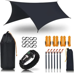 Ultralight Waterproof Hammock Rain Fly Beach Sun Shade Shelter Tarp