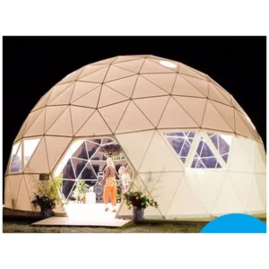 Unique Shape Design House Metal Frame Outdoor Party 12 Meter Round Event Geodesic Dome Tent