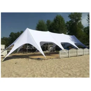 Unique Tent Design 4 pole Star Shaped Large Marquee Wedding Tents for Events