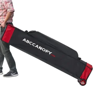 Universal 10 x 15 Pop-Up Canopy Tent Roller Bag, Heavy-Duty, Black