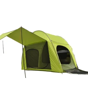 Universal Car Rear Extension Tent with Mesh Screen & Extended Awning Porch Vehicle Tailgate Camping Tent